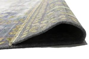 Silver Gray Floral 10X14 Osh Chobi Oriental Rug