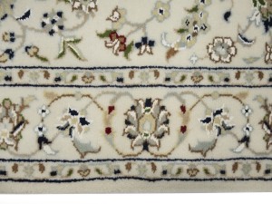 Cream Floral 2'9X20'6 Indo-Nain Oriental Runner Rug