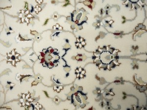 Cream Floral 2'9X20'6 Indo-Nain Oriental Runner Rug
