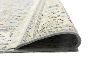 Light Blue-gray Floral 8X10 Indo-Nain Oriental Rug