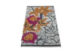 Modern Multi 4'X6'5 Moroccan Style Rug