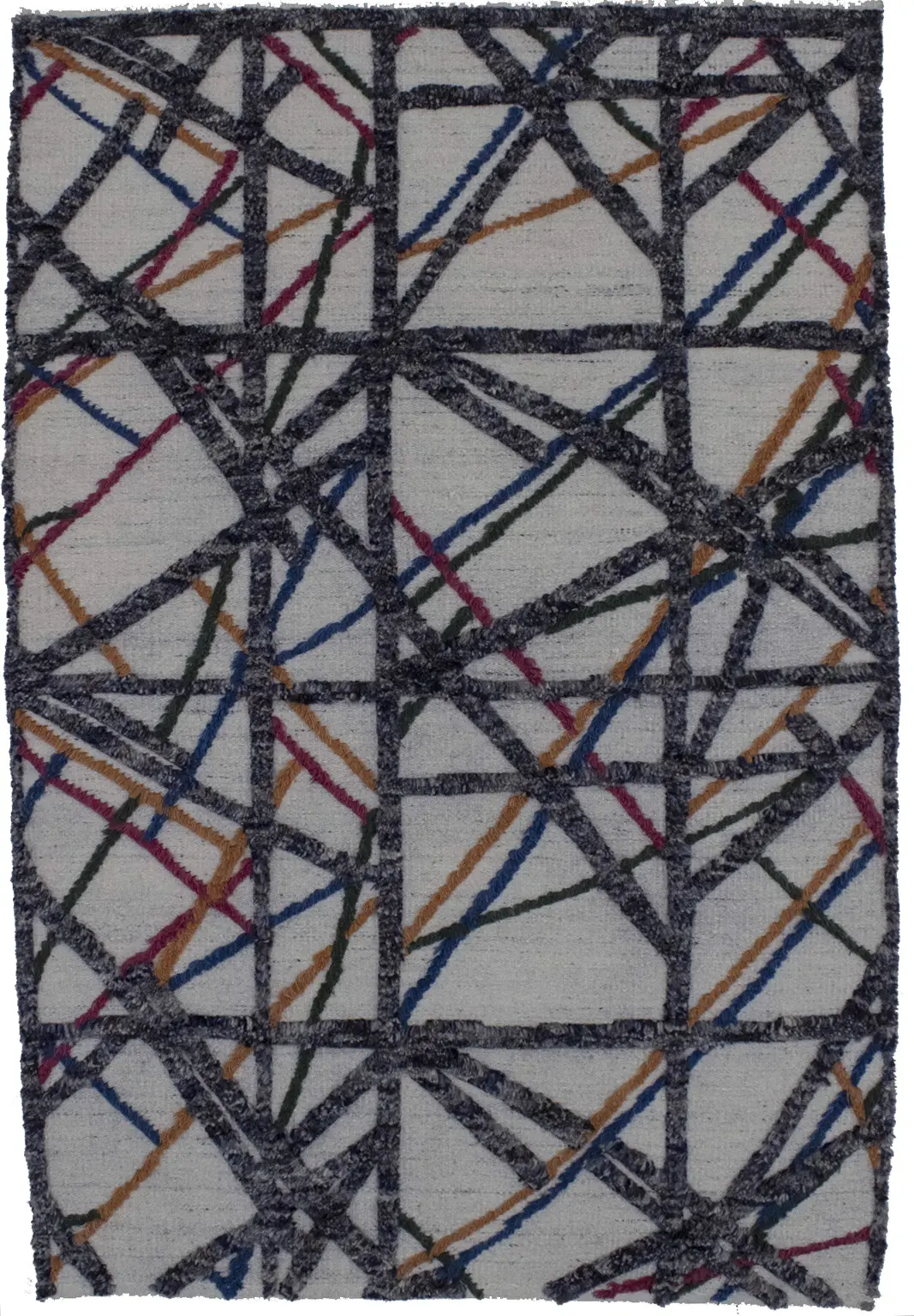 Multicolored Abstract 4X6 Modern Rug