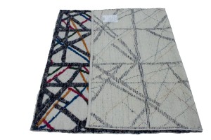 Multicolored Abstract 4X6 Modern Rug