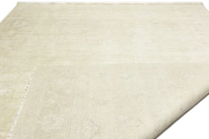 Muted Beige Floral 12X15 Transitional Oriental Rug