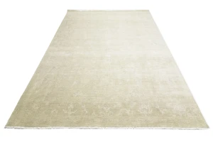 Muted Beige Floral 12X15 Transitional Oriental Rug