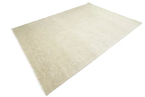 Muted Beige Floral 12X15 Transitional Oriental Rug