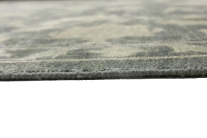 Muted Dark Slate Floral 12X15 Transitional Oriental Rug