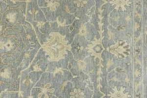 Muted Gray Floral 8X10 Transitional Oriental Rug