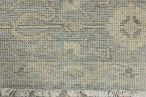 Muted Gray Floral 8X10 Transitional Oriental Rug