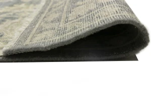 Muted Dark Slate Floral 8X10 Transitional Oriental Rug