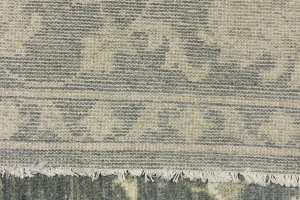 Muted Dark Slate Floral 8X10 Transitional Oriental Rug