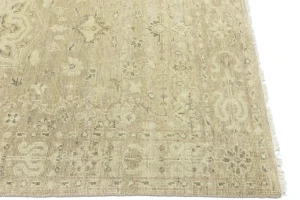 Muted Pinkish Beige Floral 4X6 Transitional Oriental Rug