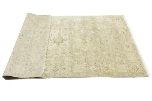 Muted Pinkish Beige Floral 4X6 Transitional Oriental Rug