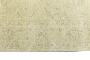 Muted Beige Floral 9X12 Transitional Oriental Rug