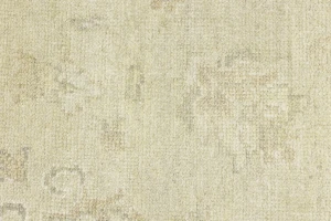 Muted Beige Floral 9X12 Transitional Oriental Rug