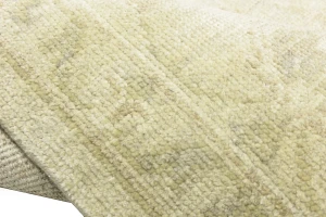 Muted Beige Floral 9X12 Transitional Oriental Rug