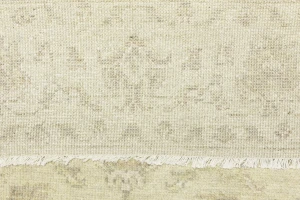 Muted Beige Floral 5X8 Transitional Oriental Rug
