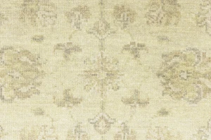 Muted Beige Floral 5X8 Transitional Oriental Rug