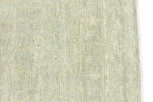 Muted Green Floral 4X6 Transitional Oriental Rug