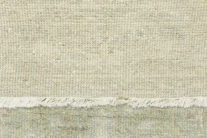 Muted Green Floral 4X6 Transitional Oriental Rug