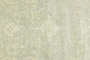 Muted Green Floral 4X6 Transitional Oriental Rug