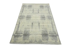 Multicolored Transitional 6X9 Distressed Modern Oriental Rug