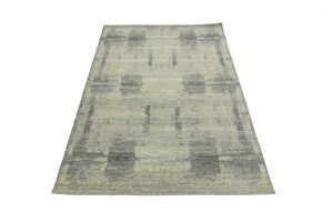 Multicolored Transitional 6X9 Distressed Modern Oriental Rug