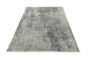 Multicolored Transitional 8X10 Distressed Modern Oriental Rug