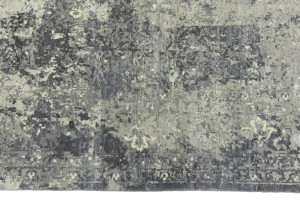 Multicolored Transitional 8X10 Distressed Modern Oriental Rug