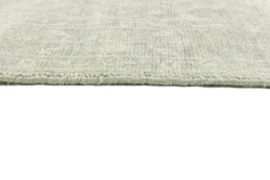 Muted Green Floral 3X5 Transitional Oriental Rug