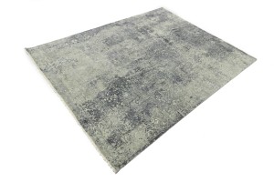 Multicolored Transitional 8X10 Distressed Modern Oriental Rug