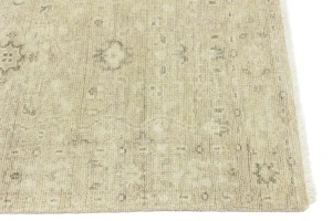 Muted Beige Pinkish Floral 3X5 Transitional Oriental Rug