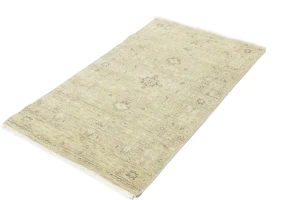 Muted Beige Pinkish Floral 3X5 Transitional Oriental Rug
