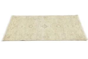 Muted Beige Pinkish Floral 3X5 Transitional Oriental Rug