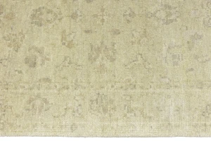 Muted Beige Floral 3X5 Transitional Oriental Rug