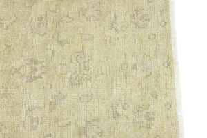 Muted Beige Floral 3X5 Transitional Oriental Rug