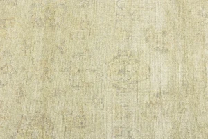Muted Beige Floral 6X6 Transitional Oriental Round Rug
