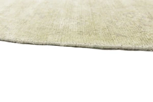 Muted Beige Floral 6X6 Transitional Oriental Round Rug