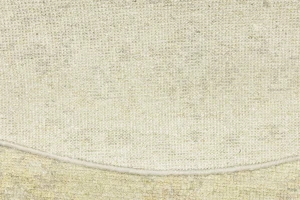 Muted Beige Floral 6X6 Transitional Oriental Round Rug