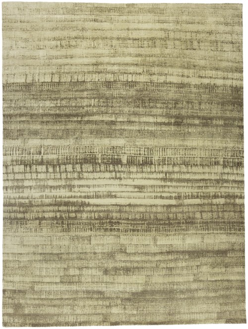 Multicolored Transitional Striped 9X12 Distressed Modern Oriental Rug