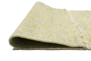 Muted Golden Yellow Floral 3X8 Transitional Oriental Runner Rug