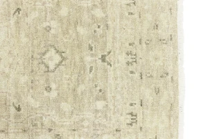 Muted Pinkish Beige Floral 2'6X8'2 Transitional Oriental Runner Rug