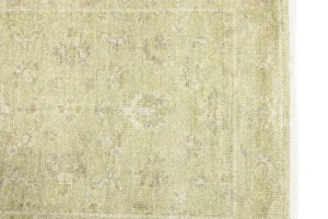 Muted Beige Floral 2'4X10 Transitional Oriental Runner Rug