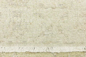Muted Beige Floral 2'4X10 Transitional Oriental Runner Rug