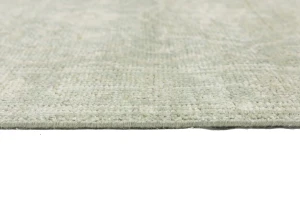 Muted Green Floral 3X10 Transitional Oriental Runner Rug