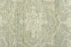 Muted Green Floral 3X10 Transitional Oriental Runner Rug