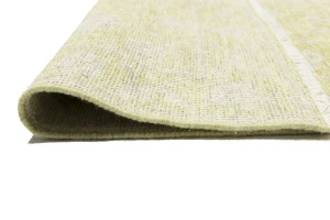 Muted Golden Yellow Floral 3X12 Transitional Oriental Runner Rug
