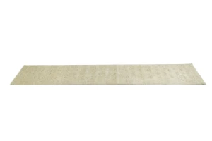 Muted Beige Floral 3X14 Transitional Oriental Runner Rug