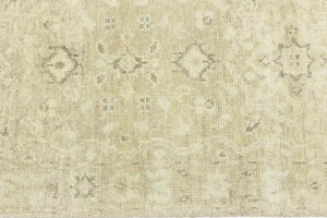 Muted Pinkish Beige Floral 3X14 Transitional Oriental Runner Rug