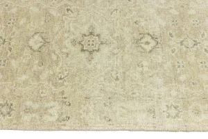 Muted Pinkish Beige Floral 3X14 Transitional Oriental Runner Rug